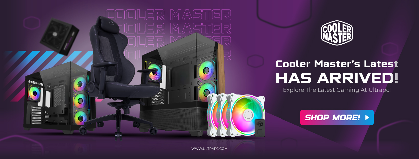 COOLER MASTER NEW ARRIVALS BANNER, COOLER MASTER, ULTRAPC.MA, BANNER