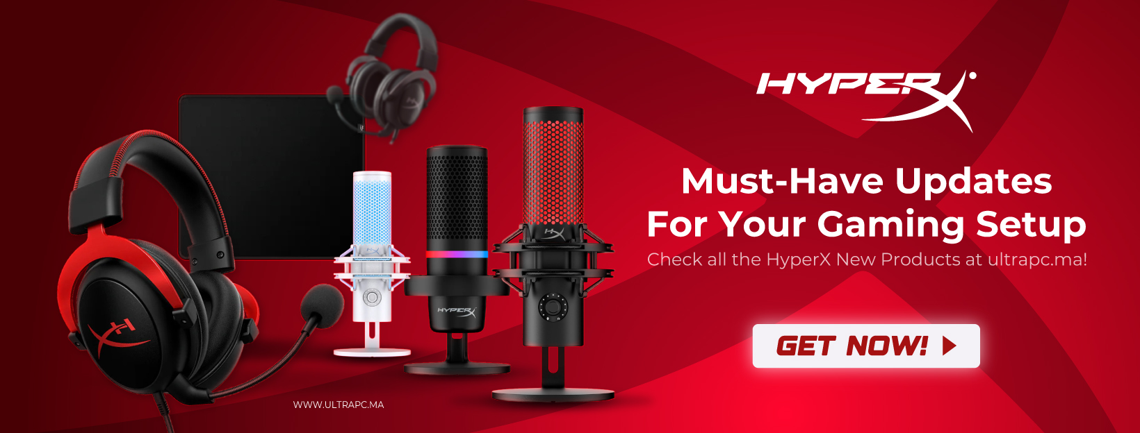 HYPERX BANNER, HYPERX, ULTRAPC.MA, BANNER