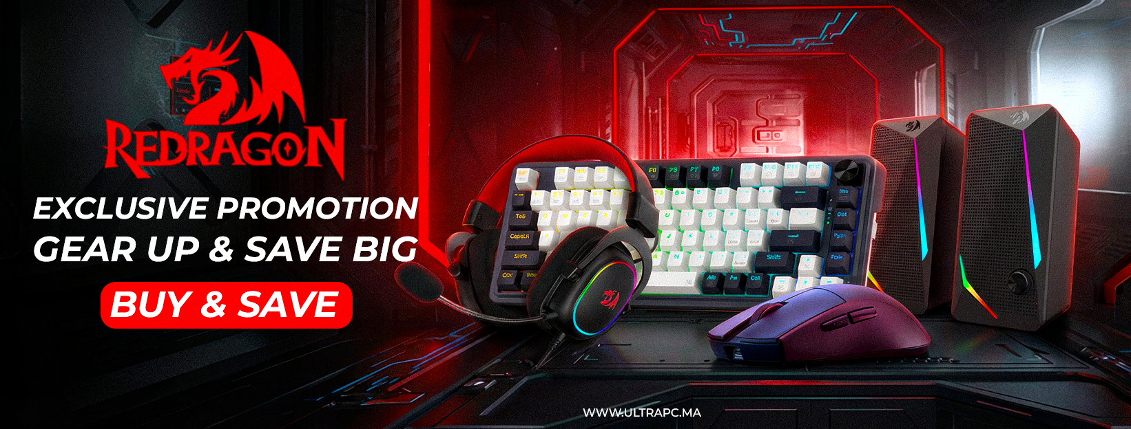 promotion Redragon, Redragon Maroc, accessoires gaming Redragon, gaming gear Redragon, Redragon gaming Maroc, clavier mécanique Redragon, souris gaming Redragon, casque gaming Redragon, pack gaming Redragon, accessoires PC gamer Maroc, promotion Redragon 