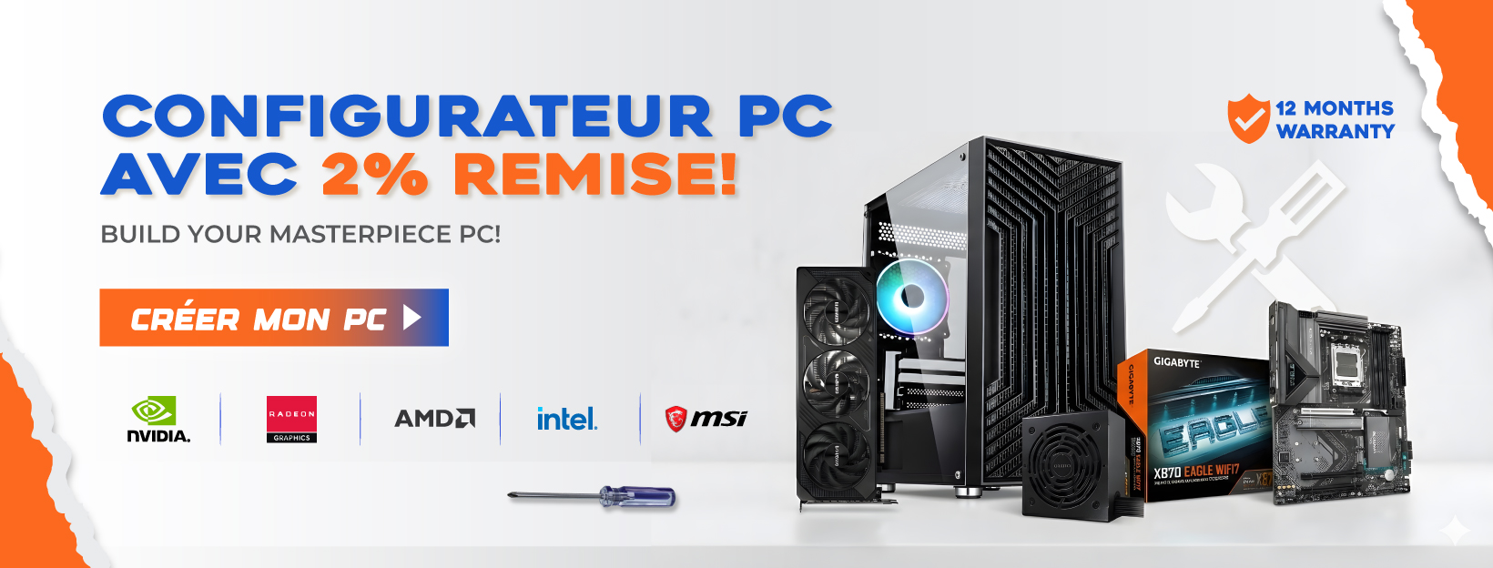 Configurateur pc avec 2% remise