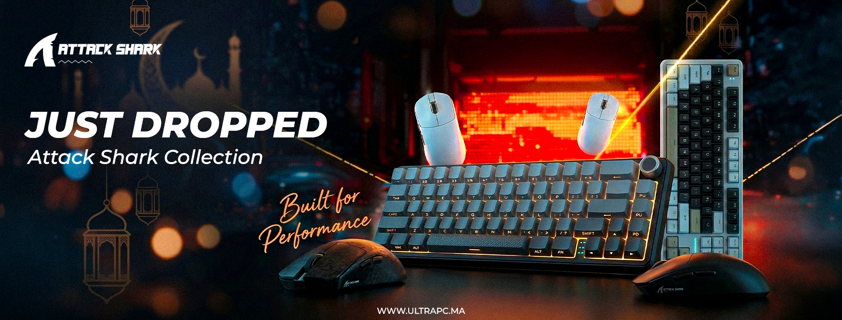 Attack Shark Maroc, Attack Shark gaming, Attack Shark keyboard Maroc, Attack Shark mouse Maroc, clavier gaming Attack Shark, souris gaming Attack Shark, Attack Shark mechanical keyboard, Attack Shark gaming accessories Maroc, Attack Shark collection Maroc