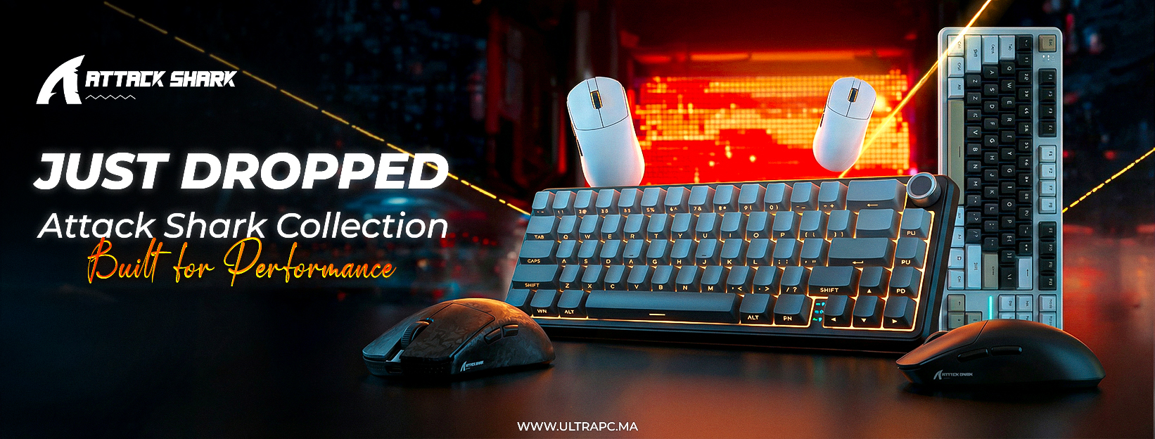 Attack Shark Maroc, Attack Shark collection Maroc, Attack Shark new arrivals, Attack Shark gaming gear, Attack Shark keyboard Maroc, Attack Shark mouse Maroc, accessoires gaming Attack Shark, clavier gaming Attack Shark, souris gaming Attack Shark, Attack