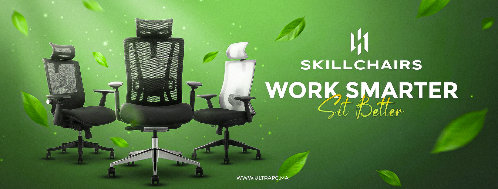 Skillchairs Maroc, chaise ergonomique Skillchairs, chaise bureau ergonomique Maroc, fauteuil bureau ergonomique, ergonomic office chair Maroc, office chair Maroc, chaise travail confortable, fauteuil ergonomique mesh Maroc, chaise support lombaire Maroc, 