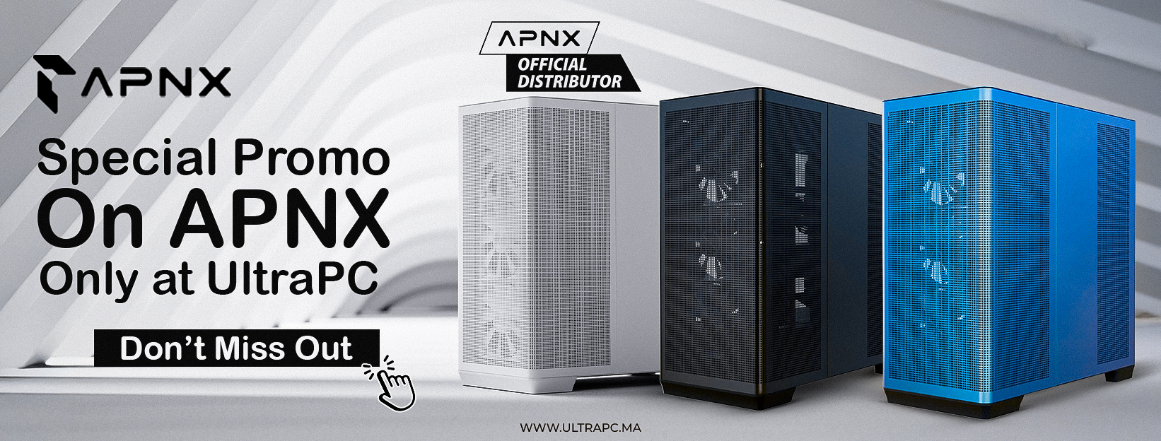 APNX Maroc, promotion APNX Maroc, APNX PC case Maroc, boîtier PC APNX, APNX gaming case, APNX prix Maroc, acheter APNX Maroc, APNX UltraPC, APNX official distributor Maroc, promo boîtier PC gamer Maroc, APNX computer case Morocco, APNX chassis gaming, APN