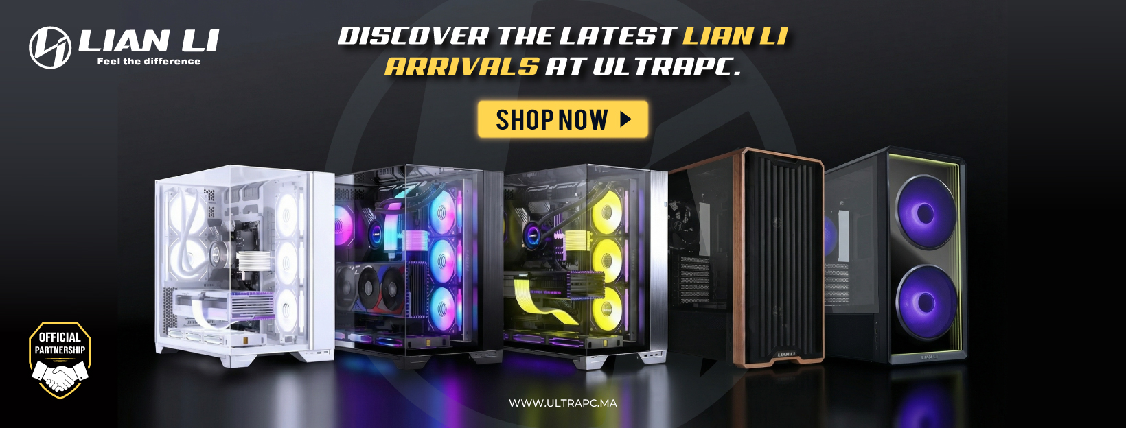 LIAN LI PC CASES ARRIVALS BANNER, LIAN LI, ULTRAPC, BANNER