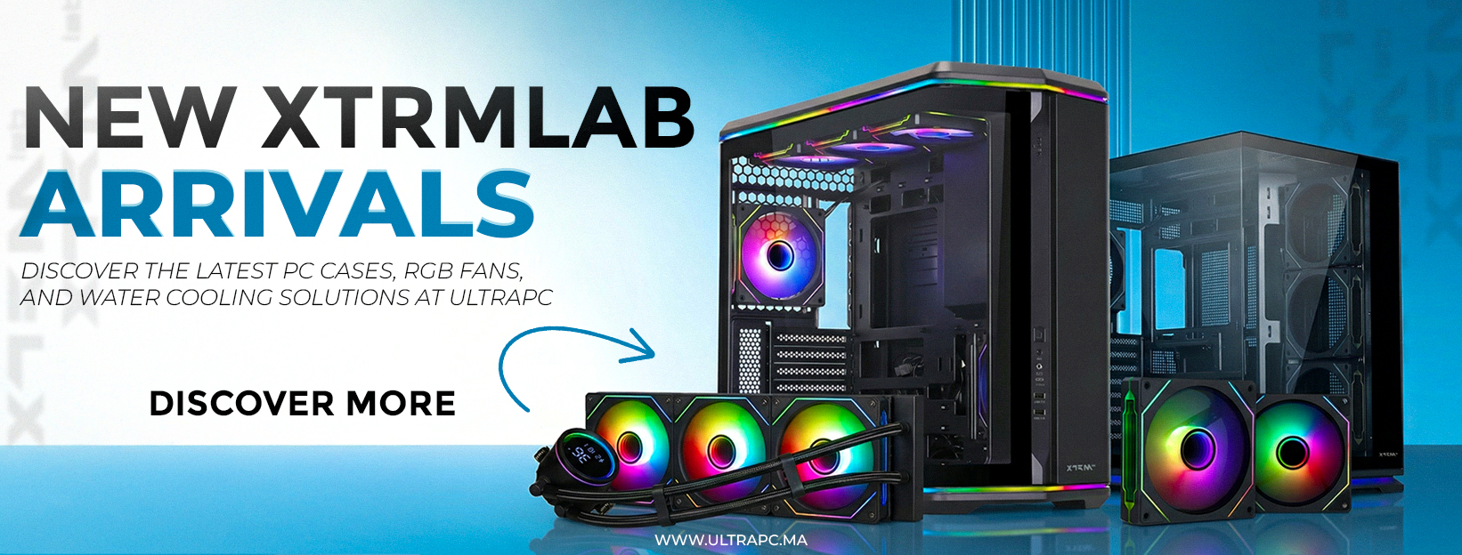 XTRMLAB Maroc, XTRMLAB new arrivals Maroc, boitier PC gamer Maroc, RGB fans Maroc, water cooling Maroc, PC case Maroc, cooling PC Maroc, AIO cooler Maroc, PC gaming Maroc, acheter composants PC Maroc, PC setup Maroc, gaming accessories Maroc, RGB cooling 
