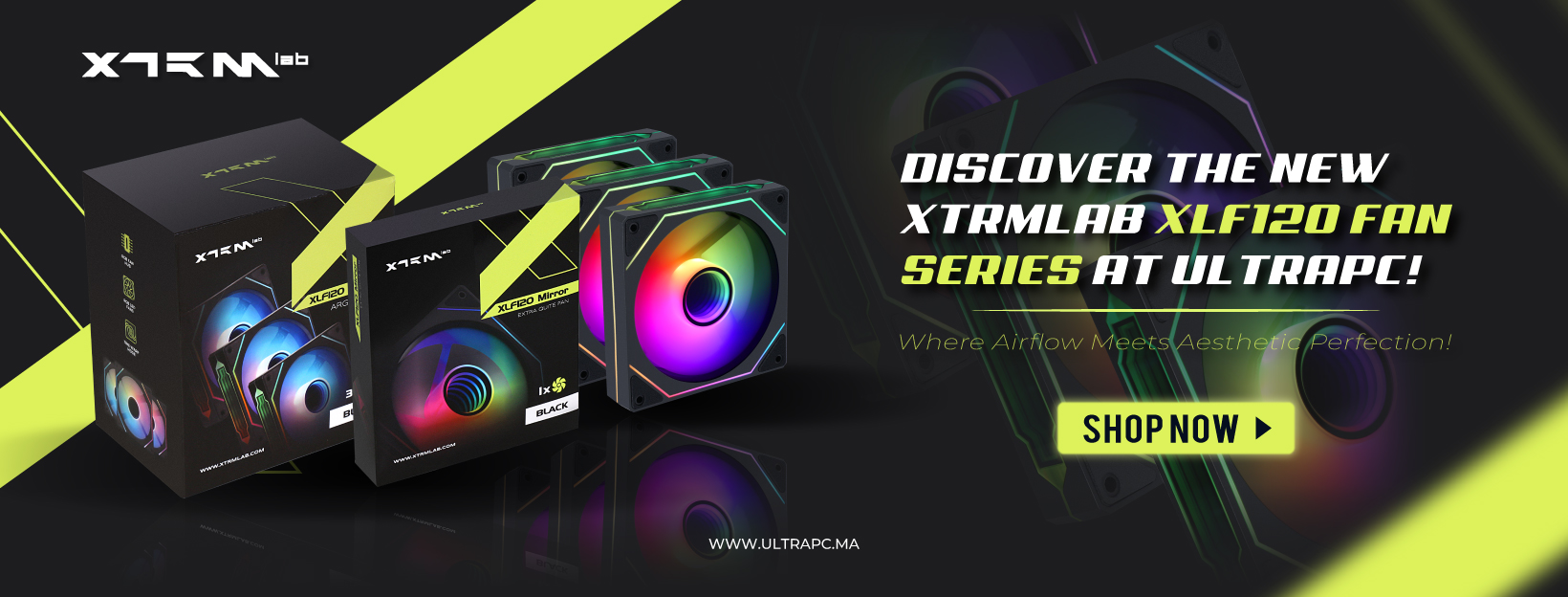 XTRMLAB XLF120 Mirror BANNER, XTRMLAB, ULTRAPC.