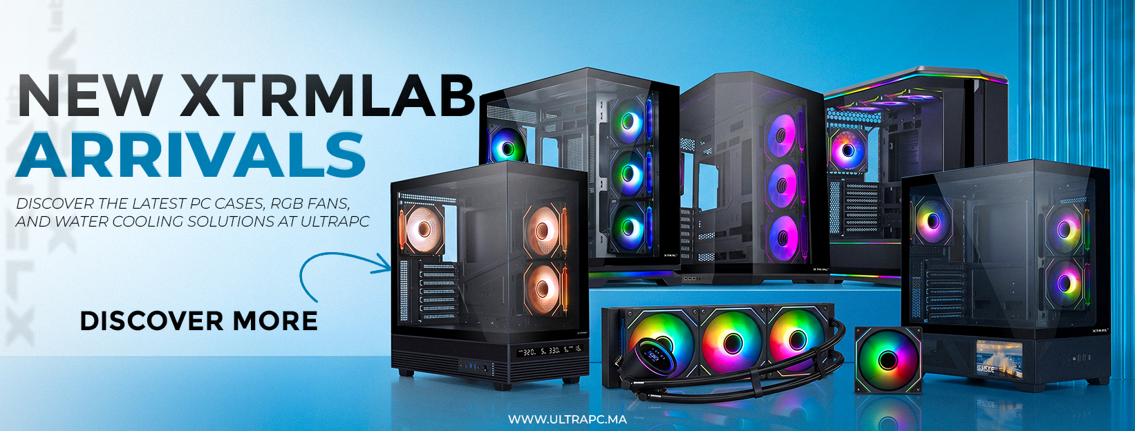 XTRMLAB Maroc, XTRMLAB new arrivals Maroc, boitier PC gamer Maroc, RGB fans Maroc, water cooling Maroc, PC case Maroc, cooling PC Maroc, AIO cooler Maroc, PC gaming Maroc, acheter composants PC Maroc, PC setup Maroc, gaming accessories Maroc, RGB cooling 