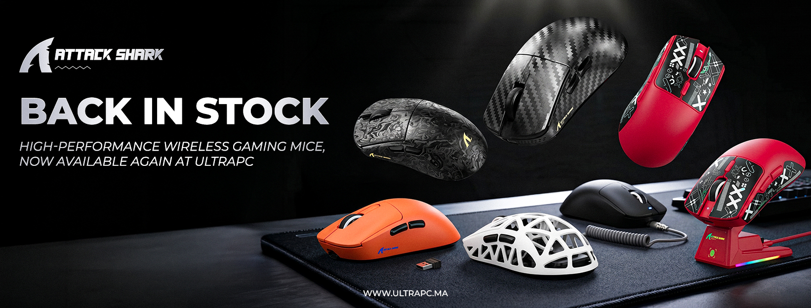 Attack Shark Maroc, souris gaming Maroc, gaming mouse Morocco, souris gaming sans fil Maroc, wireless gaming mouse Morocco, souris gamer haute performance Maroc, souris légère gaming Maroc, lightweight gaming mouse, souris esport Maroc, souris RGB Maroc, 