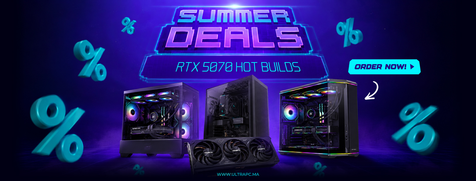 promos configs rtx 5070 BANNER, ULTRAPC.MA, BANNER