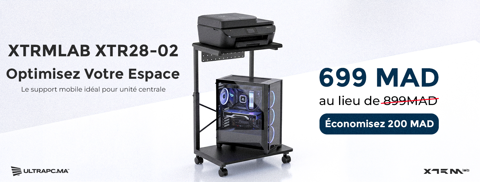 Support unité centrale à roulettes Maroc, Support CPU réglable en hauteur Maroc, Support PC gaming Maroc, PC Tower Cart Maroc, Support ordinateur avec roulettes Maroc, Support imprimante et PC Maroc, Support CPU avec étagère Maroc, Meilleur support unité 