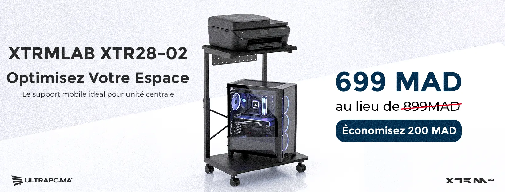 Support unité centrale à roulettes Maroc, Support CPU réglable en hauteur Maroc, Support PC gaming Maroc, PC Tower Cart Maroc, Support ordinateur avec roulettes Maroc, Support imprimante et PC Maroc, Support CPU avec étagère Maroc, Meilleur support unité 