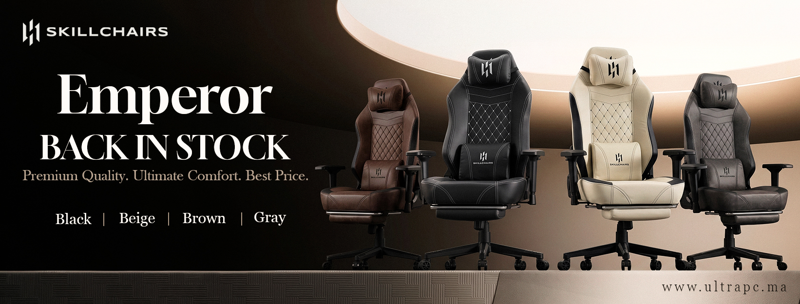 SKILLCHAIRS Emperor de retour en stock au Maroc | UltraPC