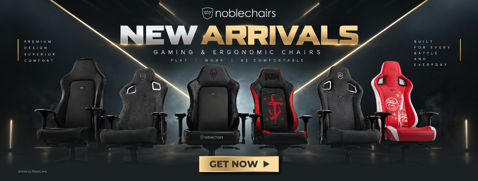 Noblechairs Maroc : nouvelles chaises gaming | UltraPC