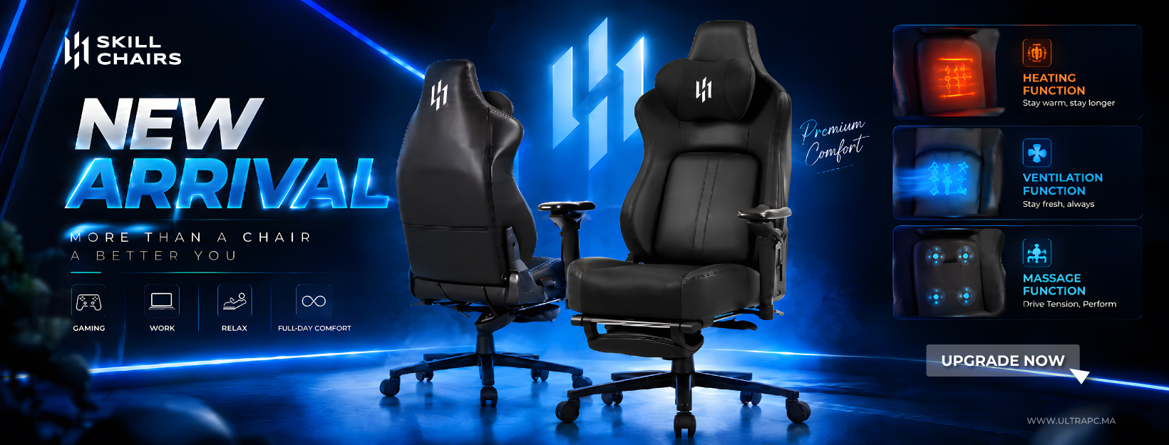 SKILLCHAIRS SC14 PRESTIGE : confort intelligent | UltraPC