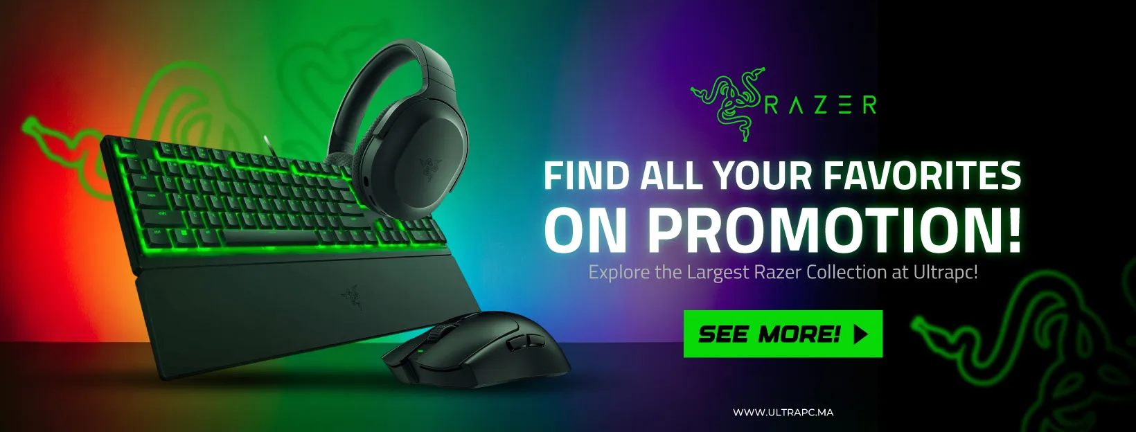 Promotion Razer Maroc : équipements gaming | UltraPC